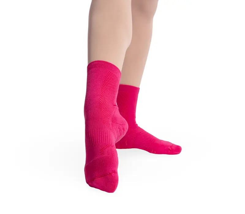 Bloch Blochsox, kratšie ponožky na tanec - Ružová - hot pink