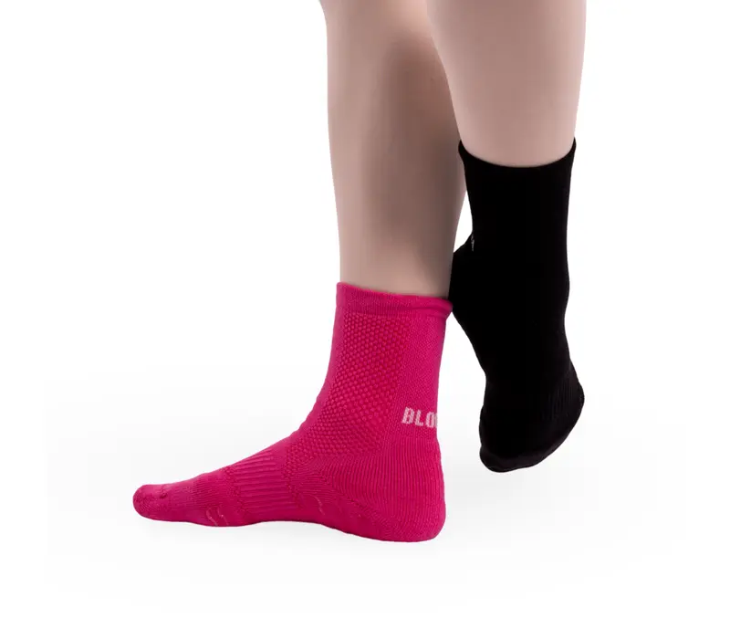 Bloch Blochsox, kratšie ponožky na tanec - Ružová - hot pink