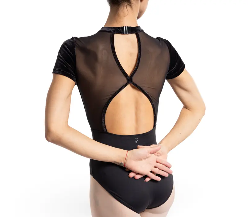 Bloch Gia cap sleeve leotard, dres pre dámy  - Čierna