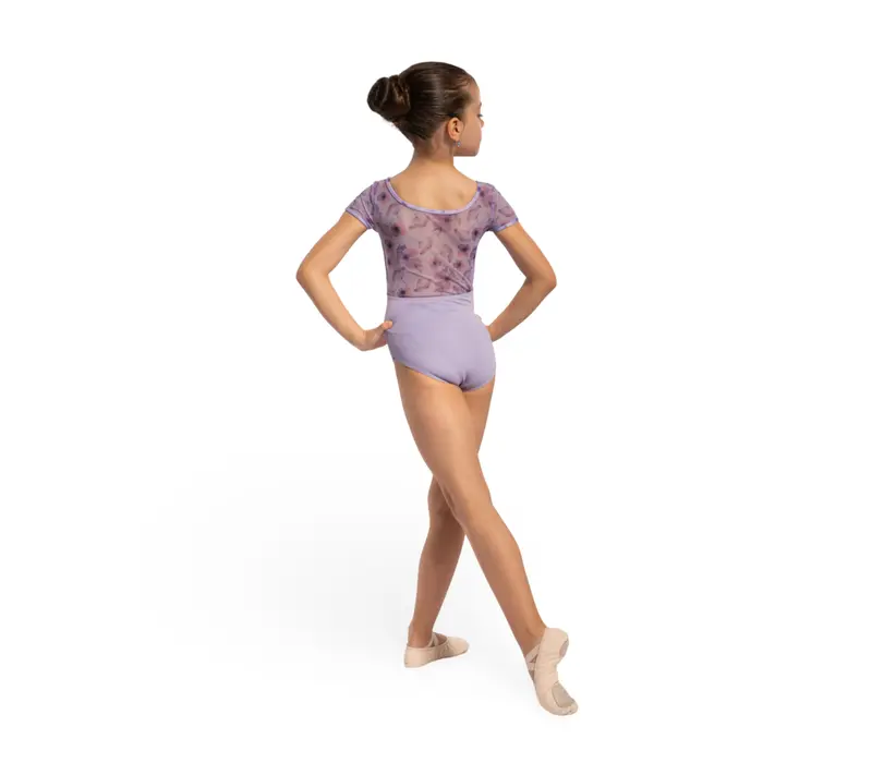 Bloch Remi Floral, dievčenský dres  - Orgovánová lilac Bloch