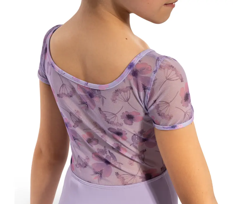 Bloch Remi Floral, dievčenský dres  - Orgovánová lilac Bloch