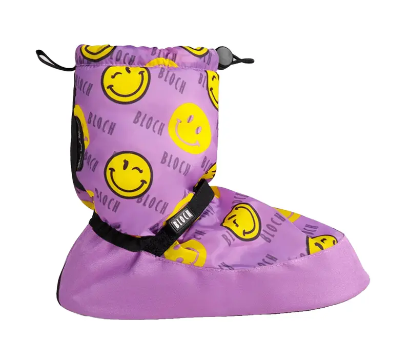 Bloch crazy printed booties, zahrievacia obuv  - Smiley Print Bloch