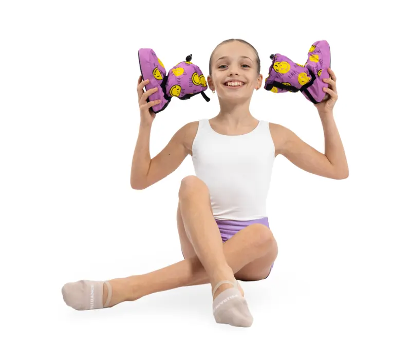 Bloch crazy booties, zahrievacia obuv pre deti - Smiley Print Bloch