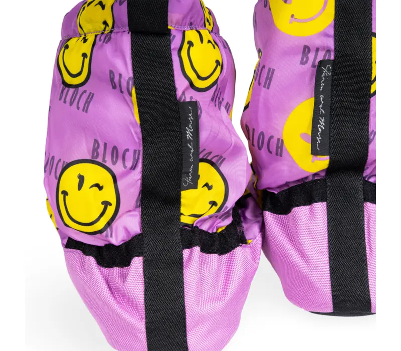 Bloch crazy booties, zahrievacia obuv pre deti - Smiley Print Bloch