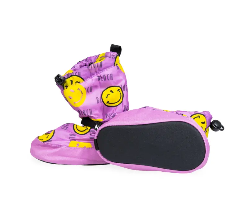 Bloch crazy booties, zahrievacia obuv pre deti - Smiley Print Bloch