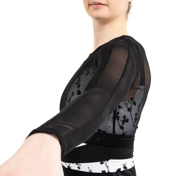 Capezio C'est La Vie Joyeux mesh cover up, dámsky top