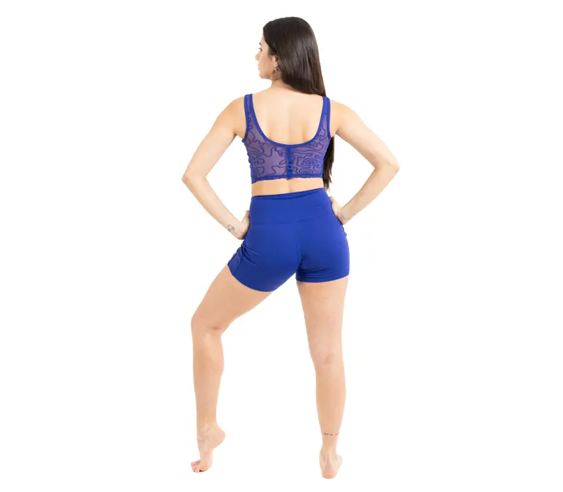 Capezio Bella Notte Vita Side Panel Short, šortky pre dámy - Spektrum modré