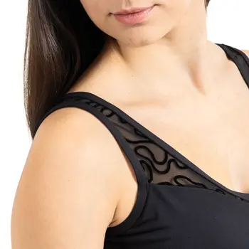 Capezio Bella Notte Dolce Tank, dámsky top - Čierna