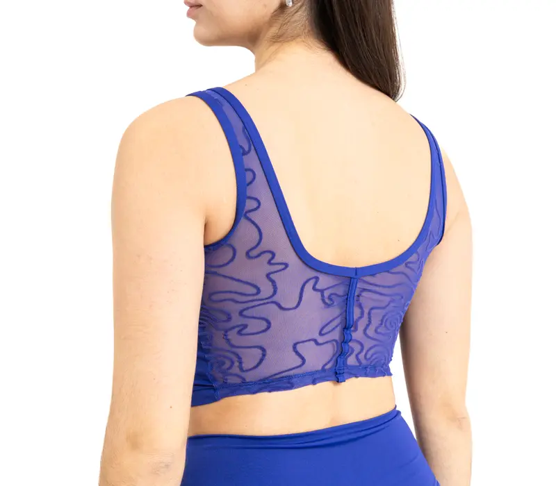 Capezio Bella Notte Dolce Tank, dámsky top - Spektrum modré