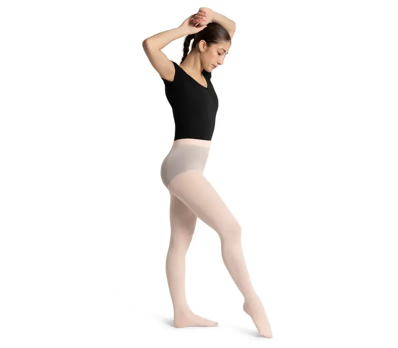 Capezio Ultra Soft tight self knit, dámske pančucháče s celým chodidlom - Ružová balet Capezio