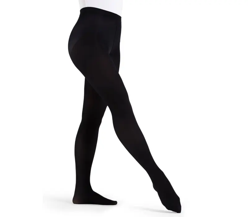 Capezio Ultra Soft tight self knit, dámske pančucháče s celým chodidlom - Čierna