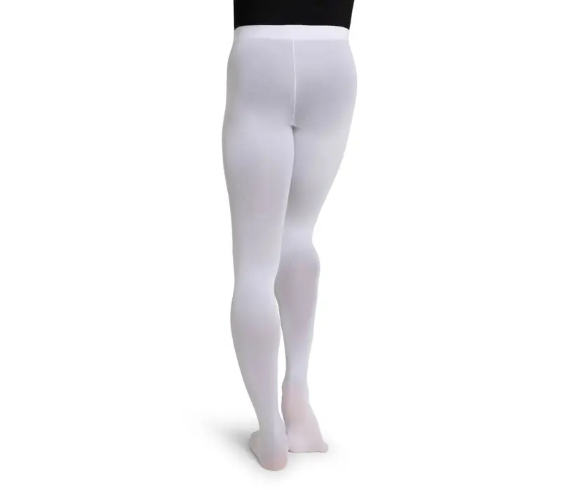 Capezio Ultra Soft tight self knit, dámske pančucháče s celým chodidlom - Biela