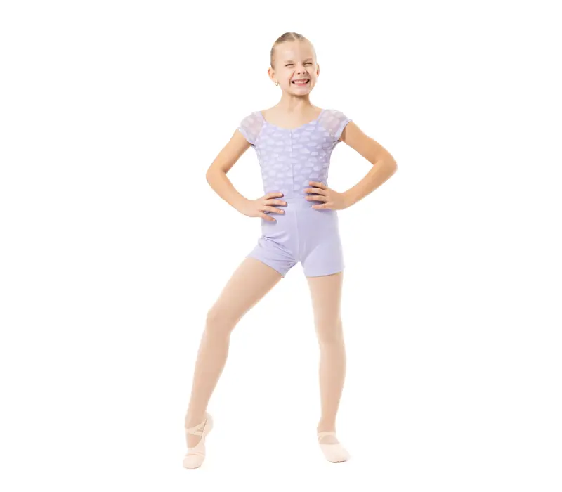 Capezio Cloud Nine Sunburst, dievčenské šortky - Fialová lavender Capezio