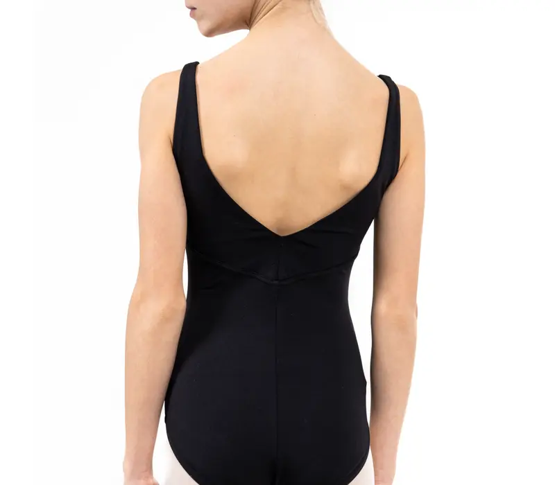 Capezio Cest La Vie Étoile Leotard, dievčenský dres na hrubšie ramienká - Čierna