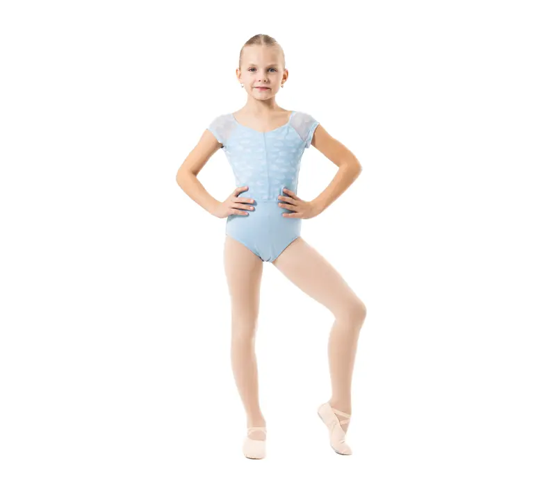 Capezio Nine Rainbow leotard, dievčenský dres  - Modrá svetlo Capezio