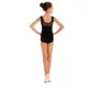 Capezio Star Mars Mesh back leotard, detský dres na hrubé ramienka  - Čierna