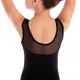 Capezio Star Mars Mesh back leotard, detský dres na hrubé ramienka  - Čierna