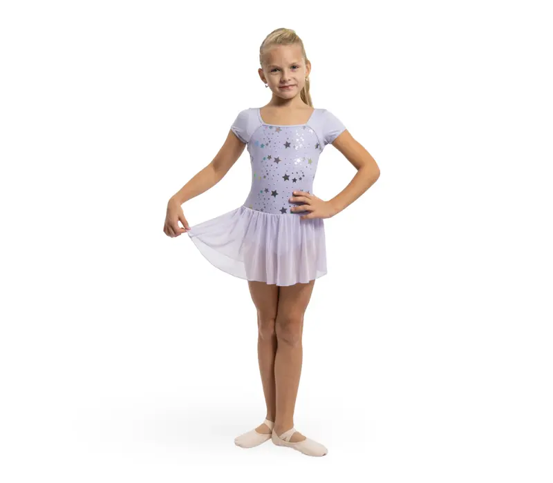 Capezio Star Struck, dres so sukničkou  - Fialová lavender Capezio