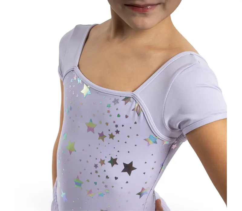 Capezio Star Struck, dres so sukničkou  - Fialová lavender Capezio