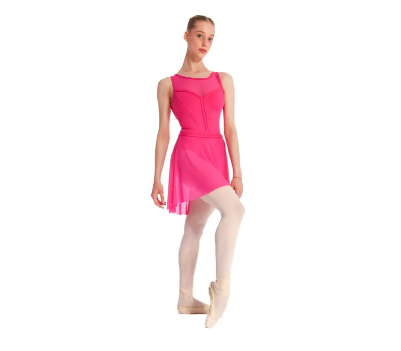 Mirella Miami boat neck tank, dámsky dres na hrubé ramienka - Fuchsia