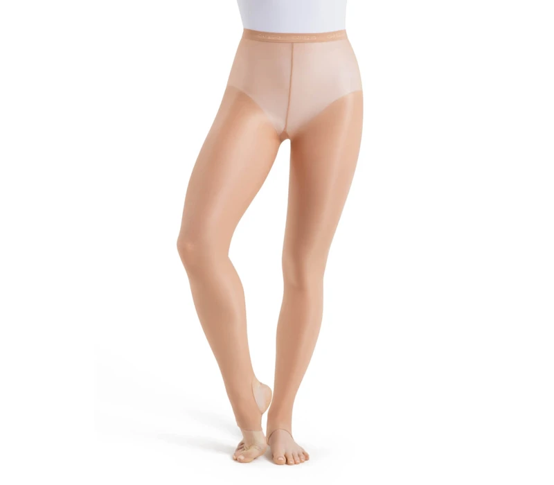 Capezio ultra shimmery, lesklé strmeňové pančucháče  - Light toast Capezio