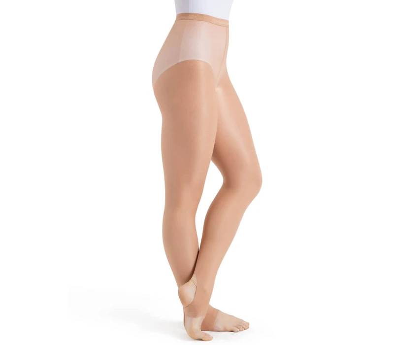 Capezio ultra shimmery, lesklé strmeňové pančucháče  - Light toast Capezio